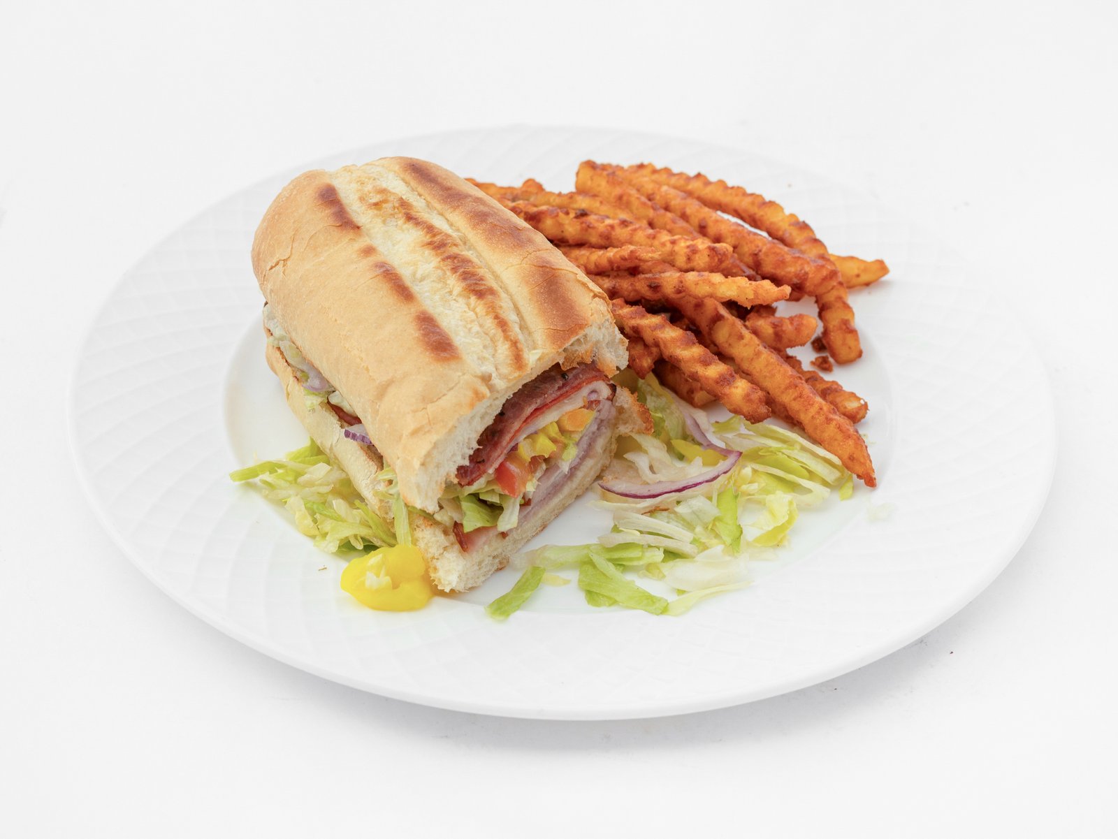 Lunch Special Half Italian Sub with French Fries and Soda